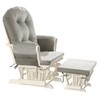 HOMBYS Glider Rocker Replacement Cushions 5 PCS with Storage Side