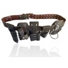 ANVI GLOBAL Scaffolding Belt | 6-Piece Tanned Split Leather Scaffold