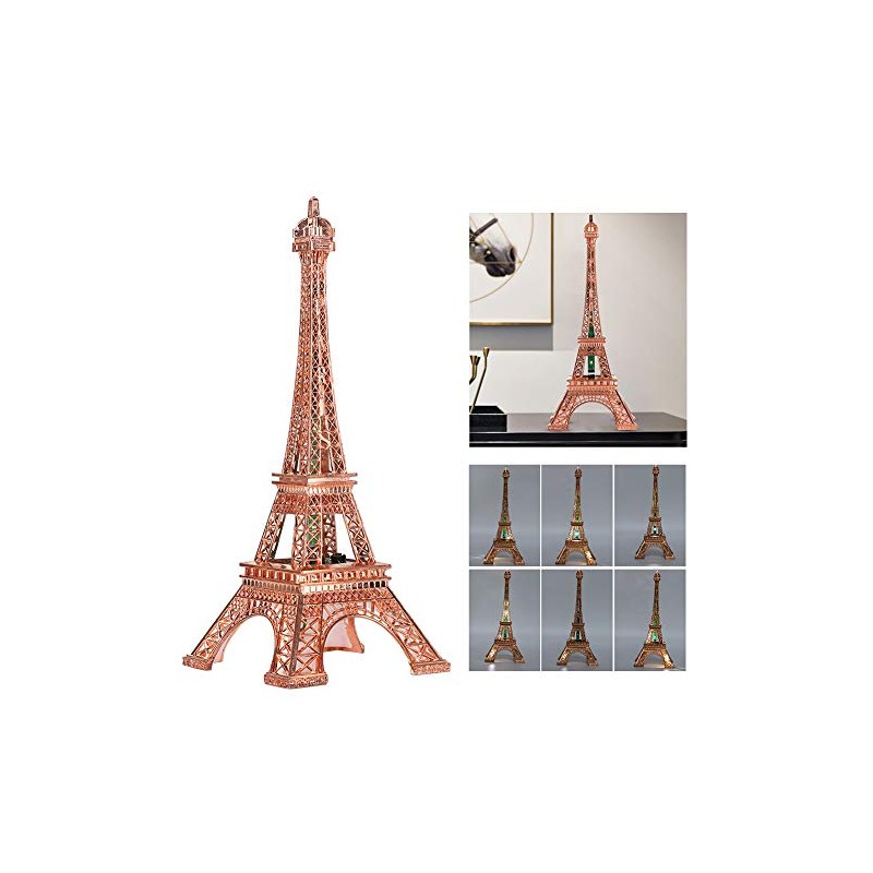 TOPINCN LED Light Up Eiffel Tower Night Light LED Table