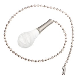 Operitacx 1 Stück Glasbirnenlampe Lampe Kronleuchter Ornament leichter hängender Pendelleuchte Kristalle Lüfter deckenventilatoren decken Lampenanhänger Metall Weiß