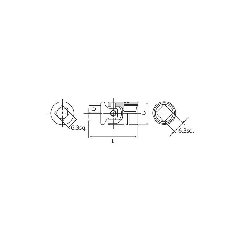 Kyoto Tools (KTC) Nepros 0.25 inch (6.3 mm) (1/4 inch)