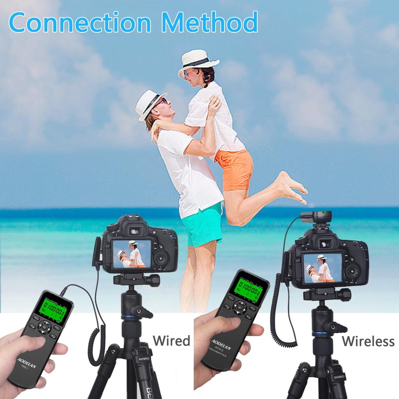 AODELAN Wireless Timer Remote Shutter Release for Sony A7II A7R