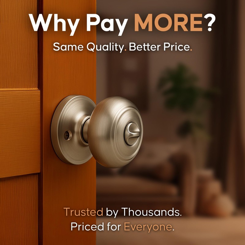 Copper Creek Colonial Privacy Interior Door Knob – ANSI Grade-3