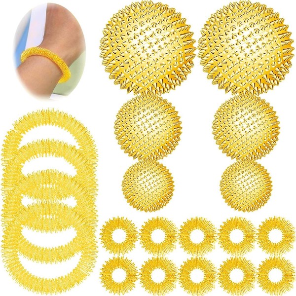 6 x Magnetic Massage Balls + 10 x Acupressure Ring