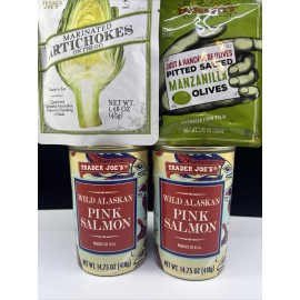 Trader Joe’s 2X Trader Joe’s Wild Caught Alaskan Pink Salmon 14.75oz Exp 6/2028 Salmon & Salt