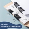 100 Pcs Binder Clips Assorted Sizes, Metal Clips for Office,