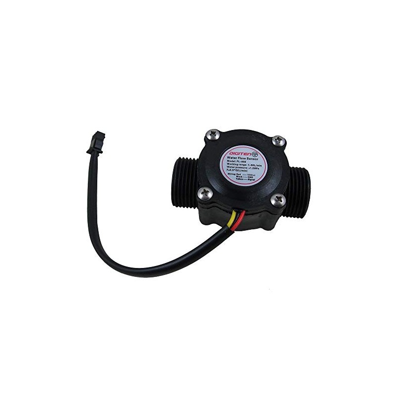 DIGITEN G3/4" Water Flow Sensor, Food-Grade Hall Effect Sensor Flow