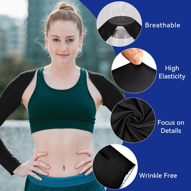 2-Pack Small Size Cool Shawl Arm Covers,Sun UV Protection Cooler