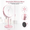 Makeup Mirror, Rechargeable Vanity Mirror with 3 Lights, 1X/10X