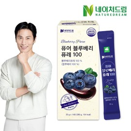 Nature Dream Pure Blueberry Puree 100 20g 14 packs 1 box/Anthocyanin / 네이처드림 퓨어 블루베리 퓨레100 20g 14포 1박스/안토시아닌