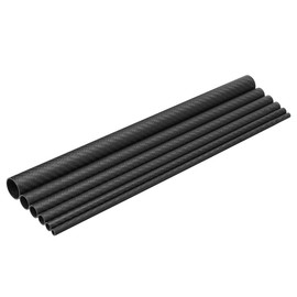 Horlirty 3K Carbon Fiber Tube Glossy Wrapped Inner Diameter = 4~18mm Length 300mm Wall 1mm for RC Air Model (B-8x6mm)