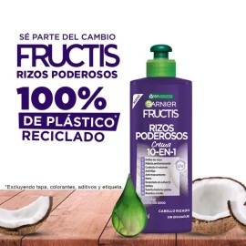 Crema Para Peinar Garnier Fructis Rizos Poderosos 300ml                                                                                               