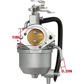 15004-0953 15003-2943 Carburetor Fits for Kawasaki Mule 600 610 SX XC SC 4x4 Models KAF400 KAF400B KAF400A KAF400C KAF400E KAF400D 2005-2019 with Mounting Gaskets & Fuel Pump