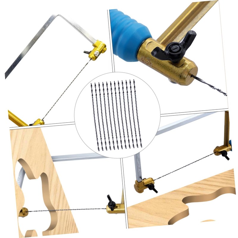 Outanaya 12pcs Scroll Saws Spiral Blades Durable Jigsaw Accessories for