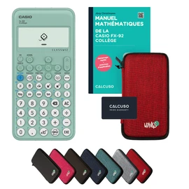 Calcuso Casio fx-92 Collège Standard Pack Red with Calculator (French)