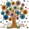 Janlaugh 76 Pcs Classroom Tree Bulletin Board Decorations 3D Tree
