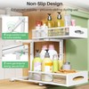 Under Sink Organizer, 2 Tier Pull out Cabinet Organizer Baskets