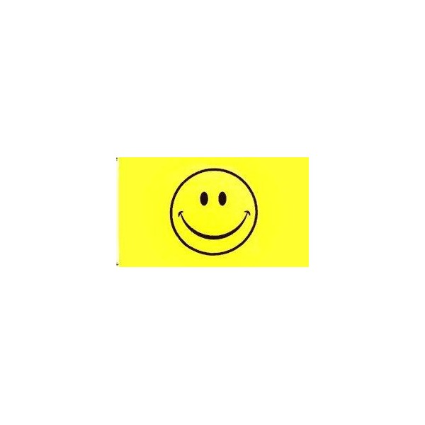 NEOPlex 3' x 5' Yellow Smiley Face Novelty Flag