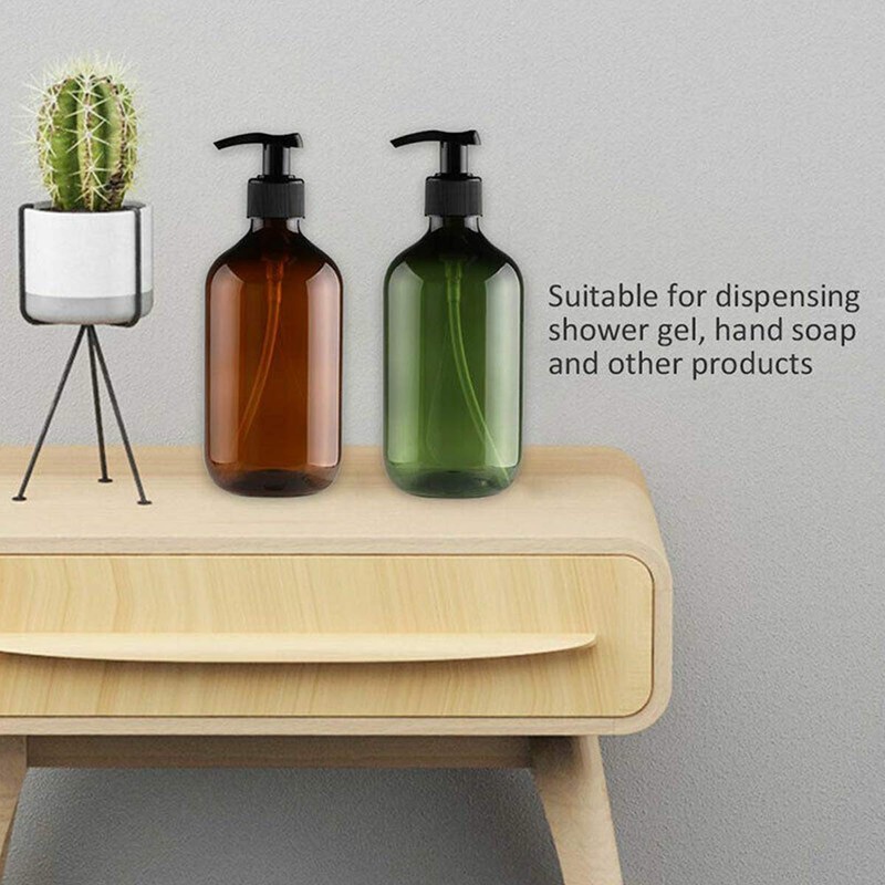 Kitchnexus 4 x 500 ml Soap / Lotion Dispensers Empty