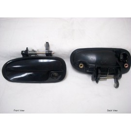 PT Auto Warehouse HO-3239S-FL - Manija exterior para puerta, color negro suave, lado del chofer