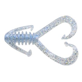 Bobby Garland Pile Diver Soft Plastic Crappie Fishing Lure, Accessories for Freshwater Fishing, 2.5", Pack of 10, Blue Ice