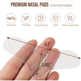 Calvana Almohadillas nasales CPAP (paquete de 6), ajuste universal para la mayoría de las mascarillas CPAP, mayor comodidad para la terapia del sueño, reutilizables hasta 15 veces, reducen la presión
