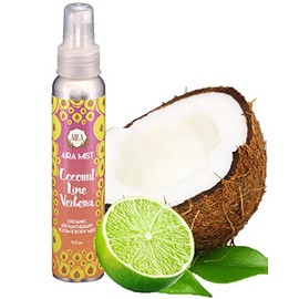 Aira Mist Coconut Lime Verbena Organic Room Spray - Essential Oil Spray with Therapeutic Essential Oils - Air Freshener - Living Room Spray & Bathroom Spray Free of Alcohol & Parabens - 4 Ounces