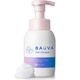 (Fluffy and Dense Foam) Baby Shampoo, Developed with Dermatologists, Eye Resistant (Generous 4 Month Supply), Moisturizes and Removes Additives, Organic Skin Care, Hair Shampoo, Baby Sweat, Smell, Refreshing 10.1 fl oz (300 ml), BAUVA Keratta
