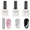 Creaglam Cat Eye Gel Nail Polish Set, 3 Pcs Gel