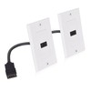 Cable Matters 2-Pack 1-Port HDMI Wall Plate in White (4K