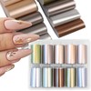 JCAKES 1 Box Iridescent Cellophane Nail Foil Glass Broken Sheets