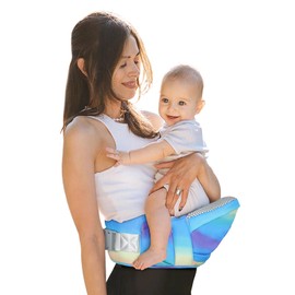 YooxArmor Baby Hip Carrier‌ - Infant Toddler Hip Seat for 0-36 Months (0-66 lbs) Adjustable Waistband, Breathable Mesh & Enhanced Safety, Side-Carry & Front Carry Options (Leaves)