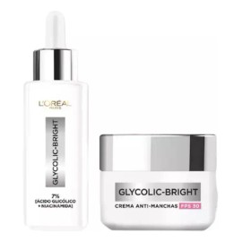 Kit Sérum Crema Anti Manchas Glycolic Bright Oréal