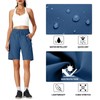 Ksmien - Pantalones cortos cargo para mujer, de secado rápido,