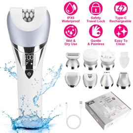 Laromni Women's Electric Painless Waterproof Shaver Razor Hair Removal for Private Area