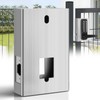Steel Gate Lock Box,Untreated with Rust Preventive Oil,Iron Case for