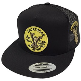 El Centenario De Zacatecas Mexico Logo Federal 2 Logos Hat Black Mesh