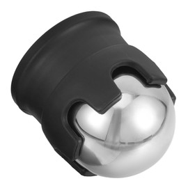 Kisangel Portable Stainless Steel Massage Ball Cold Hot Therapy Roller for Muscle Relief for Neck Back Foot Relaxation Durable Myofascial Release Device