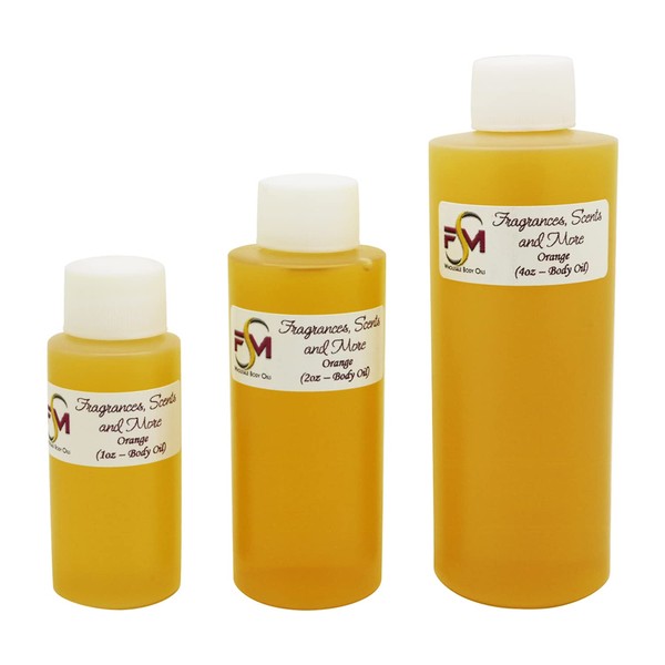 Orange Fragrance Oil - 3 Bottles 0.17 Fl Oz Glass