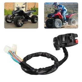 6 Functions 9 Wires Left Side Mounted Control Switch Start Switch 22mm 9 Pin 8 Wire Suitable for 200 250 Dirt Quad Bike Motorcycle ATV