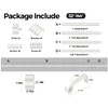KAMANINA White Curtain Rod 32 to 144 Inch (2.6-12 Feet),