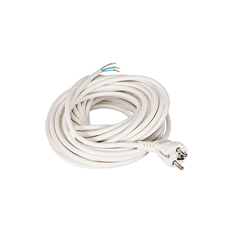 as - Schwabe 70800 Strom connection cable white 10m