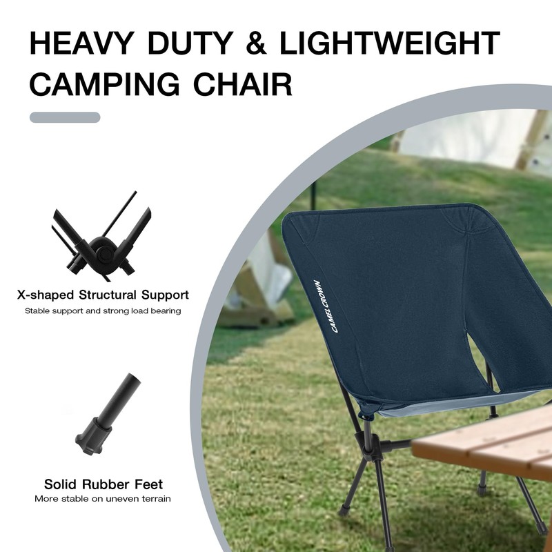 CAMEL CROWN Portable Camping Chair, Folding Backpacking Chair, Compact Camping