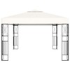 vidaXL Cream Fabric Gazebo - 9.8'x13.1' - Sturdy Steel Construction