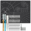 FANFX 44PCS A4 Cutting Mat Kit, Double-Sided A4 Mat for
