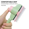 Pack of 2 Self-Cleaning Pet Brush, Dog Comb & Cat