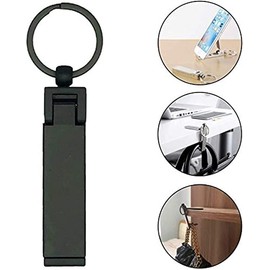 LonlyEagle XBY-US The Instant Bag Hanger Collection,Purse Handbag Hook Hanger Holder Foldable Stylish Swivel Gift for Table Desk，Women's Handbag Storage Folding Decor Table Hook(Black)