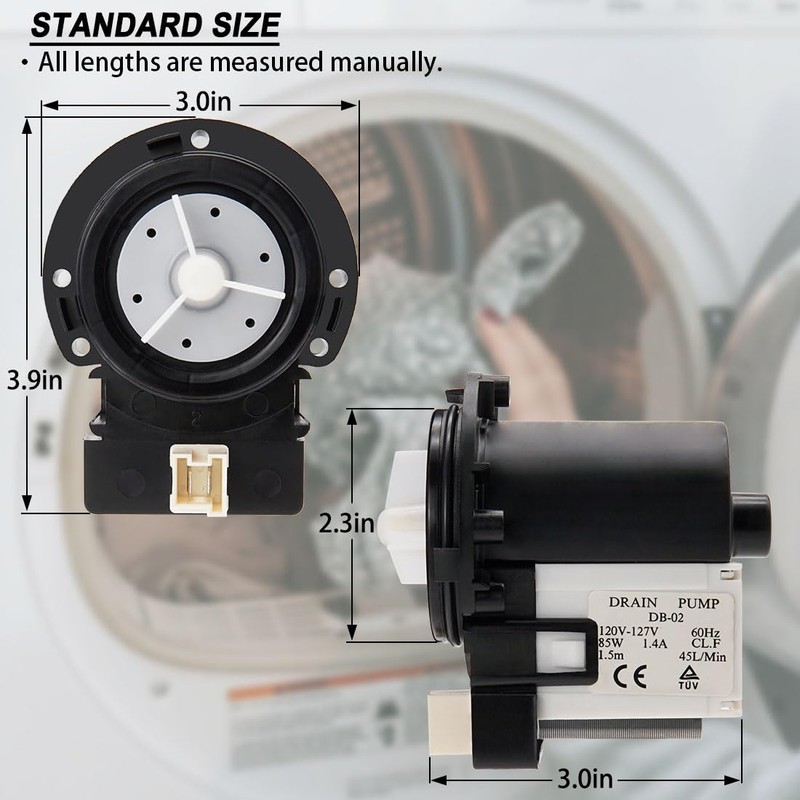 Washer Drain Pump by SupHomie - Compatible with Maytag Neptune