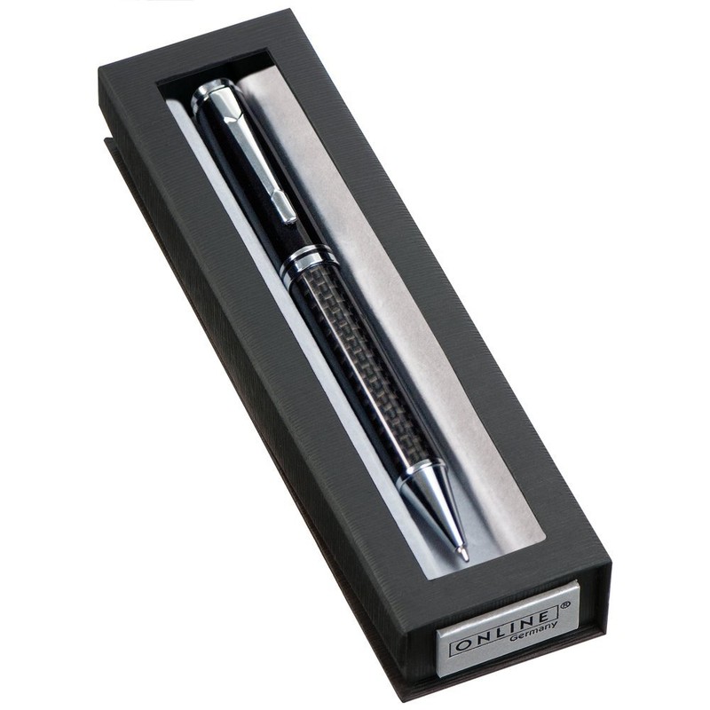 Online 34333 Schreibgeräte Drehkugelschreiber Black Style, ausgewogenem Design mit Metallapplikationen,