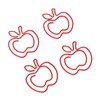 100 Pcs Paper Clip Cute Fruit Shaped Electroplated Metal Decorative